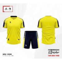 Bộ quần áo bóng đá phủi thiết kế Spider Vevoca chính hãng HP-Sport vải dệt kim nhiều màu xanh biển navy