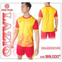 Bộ quần áo bóng đá phủi thiết kế chính hãng One Plus lazio vải dệt kim nhiều màu đẹp mới xanh biển
