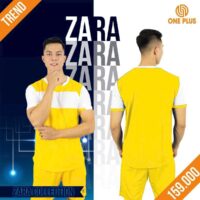 Bộ quần áo bóng đá thiết kế One Plus Zara trend mè nhiều màu xanh ngọc