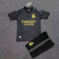 Bộ quần áo đá bóng Real Madrid MFC đen thun thái lạnh logo in mới 2324 năm 2023 2024 1