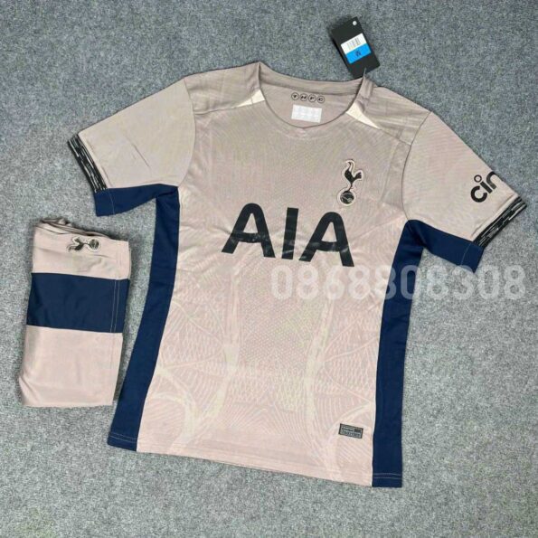 Bộ quần áo thể thao bóng đá Tottenham Hotspur AIA 23/24 Third màu nâu mẫu sân thứ 3 mùa 2023 2024