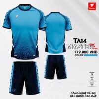 Bộ quần áo thể thao bóng đá chính hãng TA Sport TA14 Master Official vải mè caro hàn quốc nhiều màu xanh navy tím