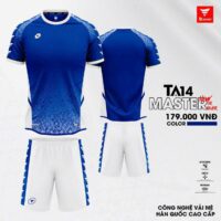 Bộ quần áo thể thao bóng đá chính hãng TA Sport TA14 Master Official vải mè caro hàn quốc nhiều màu xanh navy tím