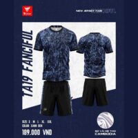 Bộ quần áo thể thao bóng đá chính hãng TA Sport TA19 Fancifol vải mè thoi Cambodia nhiều màu hồng