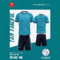 Bộ quần áo thể thao bóng đá chính hãng TA Sport TA19 Fancifol vải mè thoi Cambodia nhiều màu hồng