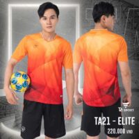 Bộ quần áo thể thao bóng đá chính hãng TA Sport TA21 Elite Official vải mè Cambodia nhiều màu xanh biển