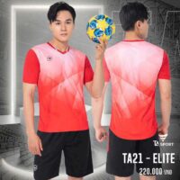 Bộ quần áo thể thao bóng đá chính hãng TA Sport TA21 Elite Official vải mè Cambodia nhiều màu xanh biển