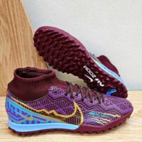 Giày đá bóng ZOOM MERCURIAL SUPERFLY 9 ACADEMY TF màu tím sân cỏ nhân tạo sân đất tự nhiên màu tím đinh thấp 1