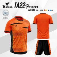 Bộ quần áo thể thao bóng đá chính hãng TA Sport TA22 Forever vải mè Cambodia nhiều màu trắng đen