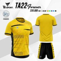 Bộ quần áo thể thao bóng đá chính hãng TA Sport TA22 Forever vải mè Cambodia nhiều màu trắng đen