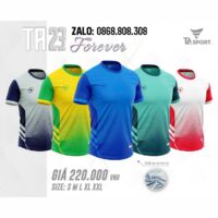 Bộ quần áo thể thao bóng đá chính hãng TA Sport TA23 Forever vải mè US nhiều màu mới 2024