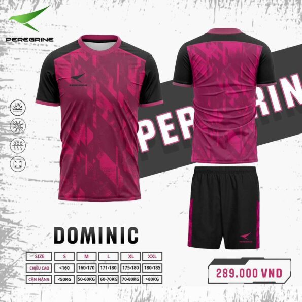 Bộ quần áo bóng đá phủi thiết kế Dominic chính hãng Peregrine nhiều màu