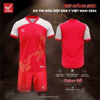 Bộ quần áo thể thao bóng đá thi đấu đội sân 7 S7 Việt Nam – BST chính hãng WIKA Đông Sơn mới năm 2024 nhiều màu trắng 1