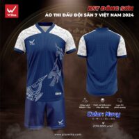 Bộ quần áo thể thao bóng đá thi đấu đội sân 7 S7 Việt Nam – BST chính hãng WIKA Đông Sơn mới năm 2024 nhiều màu trắng 1