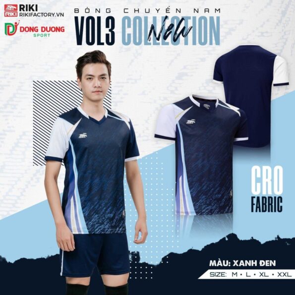Bộ quần áo bóng chuyền RIKI Vol3 nam nữ chính hãng nhiều màu