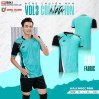 Bộ quần áo bóng chuyền RIKI Vol3 nam nữ chính hãng nhiều màu tím than 2