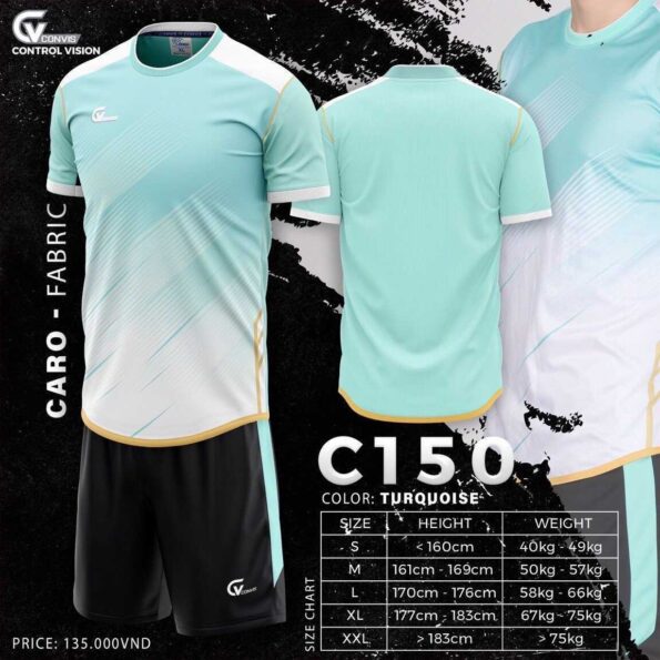 Bộ quần áo bóng đá CV Convis C150 nam nữ chính hãng Riki Sport nhiều màu