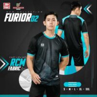 Bộ quần áo bóng đá Furior 02 Riki nam chính hãng vải thun CRO Fabric nhiều màu đen 2