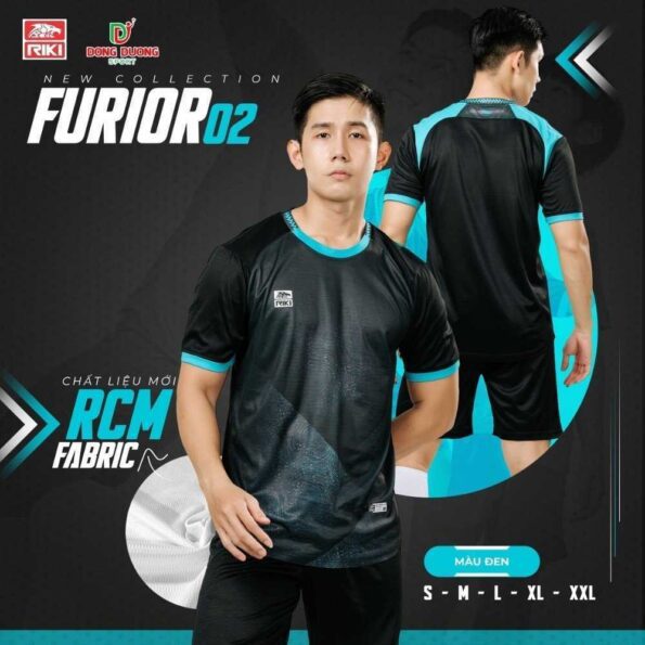 Bộ quần áo bóng đá Furior 02 Riki nam chính hãng vải thun CRO Fabric nhiều màu