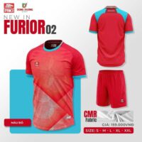 Bộ quần áo bóng đá Furior 02 Riki nam chính hãng vải thun CRO Fabric nhiều màu đen 2
