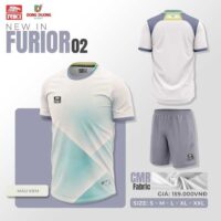 Bộ quần áo bóng đá Furior 02 Riki nam chính hãng vải thun CRO Fabric nhiều màu đen 2