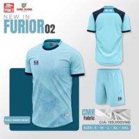 Bộ quần áo bóng đá Furior 02 Riki nam chính hãng vải thun CRO Fabric nhiều màu đen 2