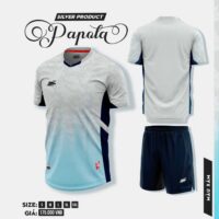 Bộ quần áo bóng đá PAPOLA Riki nam chính hãng vải thun SRD Fabric nhiều màu tím than 3