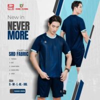 Bộ quần áo bóng đá Riki New in Never More nam chính hãng vải thun SRD Fabric nhiều màu đỏ