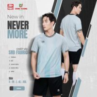 Bộ quần áo bóng đá Riki New in Never More nam chính hãng vải thun SRD Fabric nhiều màu đỏ