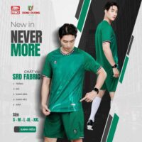 Bộ quần áo bóng đá Riki New in Never More nam chính hãng vải thun SRD Fabric nhiều màu đỏ