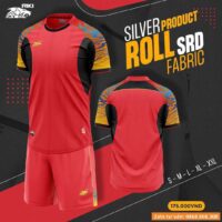 Bộ quần áo bóng đá Riki Sliver product ROLL srd fabric nam chính hãng vải thun nhiều màu đỏ