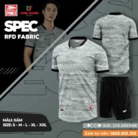 Bộ quần áo bóng đá Riki Spec chính hãng vải thun RFD Fabric nhiều màu xanh biển đậm
