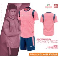 Bộ quần áo bóng đá Vortex Riki nam chính hãng vải thun RFD Fabric nhiều màu xanh biển