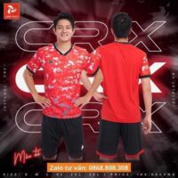 Bộ quần áo bóng đá phủi thiết kế Justplay CRX nam nữ chính hãng nhiều màu trắng xanh 1