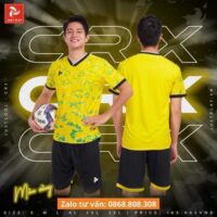 Bộ quần áo bóng đá phủi thiết kế Justplay CRX nam nữ chính hãng nhiều màu trắng xanh 1
