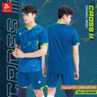 Bộ quần áo bóng đá phủi thiết kế Justplay Cross II nam nữ chính hãng nhiều màu xanh blue 1