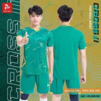 Bộ quần áo bóng đá phủi thiết kế Justplay Cross II nam nữ chính hãng nhiều màu xanh blue 1