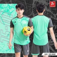 Bộ quần áo bóng đá phủi thiết kế Justplay JS – 01 nam nữ chính hãng nhiều màu trắng xanh 1