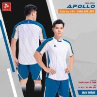 Bộ quần áo bóng đá phủi thiết kế mã APOLLO nam nữ chính hãng Justplay nhiều màu xanh lơ