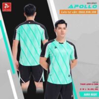Bộ quần áo bóng đá phủi thiết kế mã APOLLO nam nữ chính hãng Justplay nhiều màu xanh lơ