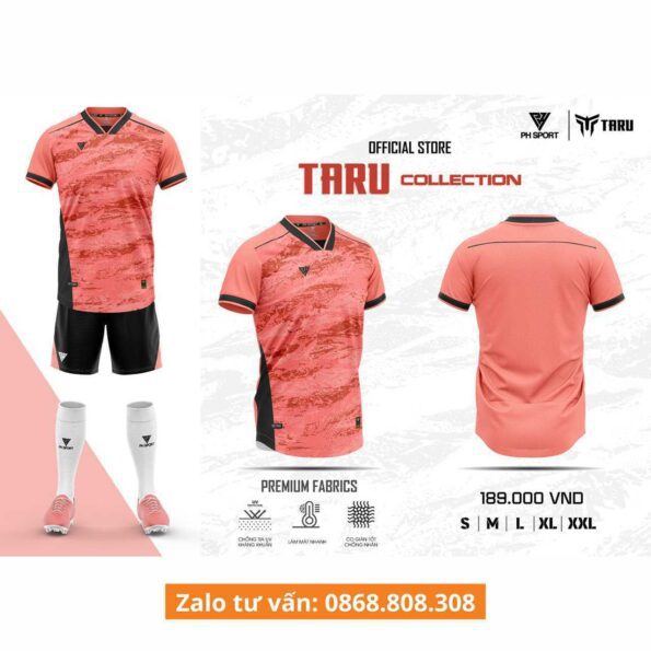 Bộ quần áo bóng đá phủi thiết kế áo đá banh TARU Collection chính hãng PH-Sport nhiều màu mới (Sao chép)