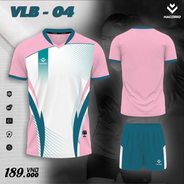 Bộ quần áo bóng chuyền nam nữ Hacorio VLB 04 chính hãng vải Dri Fit nhiều màu