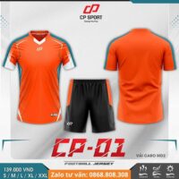 Bộ quần áo bóng đá CP Sport CP01 vải mè caro chính hãng nhiều màu