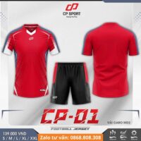 Bộ quần áo bóng đá CP Sport CP01 vải mè caro chính hãng nhiều màu