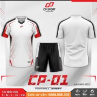 Bộ quần áo bóng đá CP Sport CP01 vải mè caro chính hãng nhiều màu