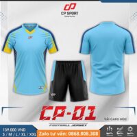 Bộ quần áo bóng đá CP Sport CP01 vải mè caro chính hãng nhiều màu