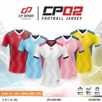 Bộ quần áo bóng đá CP Sport CP02 vải thun MD2 chính hãng nhiều màu