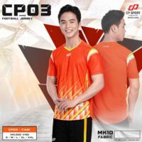 Bộ quần áo bóng đá CP Sport CP03 màu cam, 2