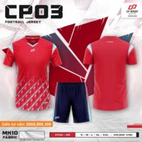 Bộ quần áo bóng đá CP Sport CP03 màu cam, 2