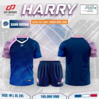 Bộ quần áo bóng đá CP Sport HARY vải mè chính hãng nhiều màu tím